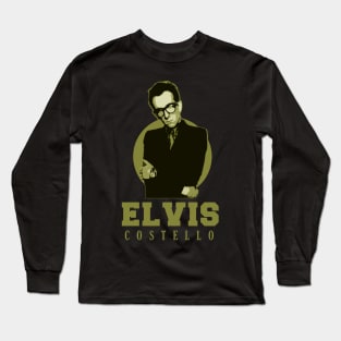 Elvis Costello Retro Long Sleeve T-Shirt